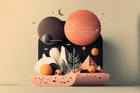 Abstract geometry posters with minimal architectural elements . abstract il.. Illustrazione stock
