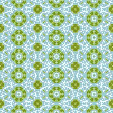 Abstract geometry seamless patter in cold colors Stock Illustration