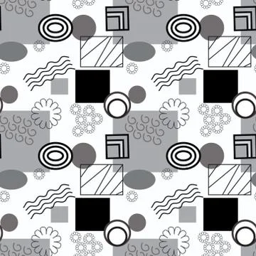 Abstract geometry shapes vector illustration, repeat pattern Illustrazione stock