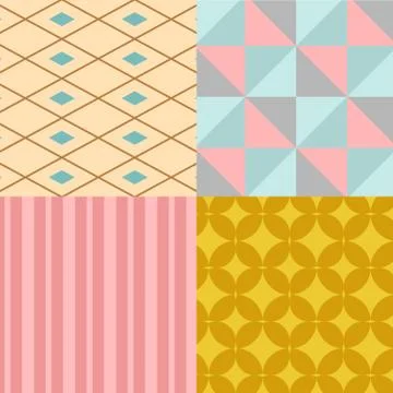 Abstract geometry square seamless pattern geometric graphic texture background Stock Illustration