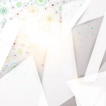 Abstract geometry technology background. Stock Illustration