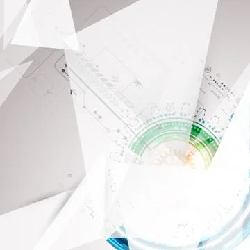 Abstract geometry technology background. 스톡 일러스트