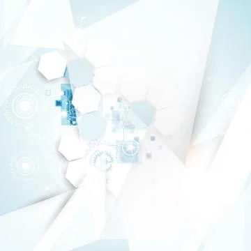 Abstract geometry technology background. Stock Illustration