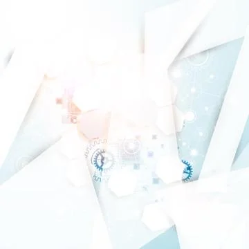 Abstract geometry technology background. Stock Illustration