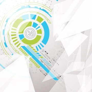 Abstract geometry technology background. 스톡 일러스트