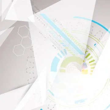 Abstract geometry technology background. Stock Illustration