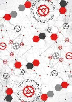 Abstract geometry technology background. Stock Illustration