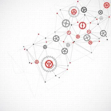 Abstract geometry technology background. 스톡 일러스트