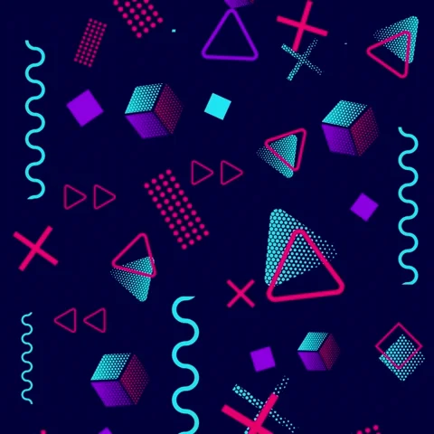 Abstract geometry video background Stock Footage 233552801