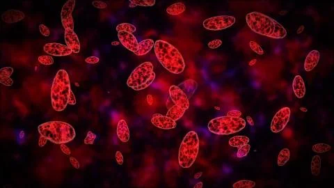 Abstract Germs or bacteria or microbes  Illustrazione stock