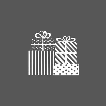 Abstract gift boxes icon Stock Illustration