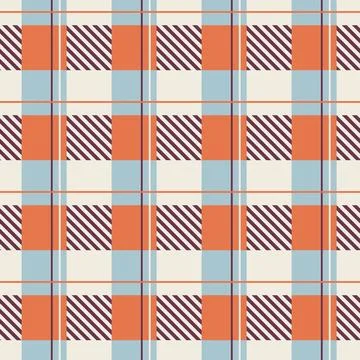 Abstract gingham seamless pattern. Checkered fabric texture. イラスト素材