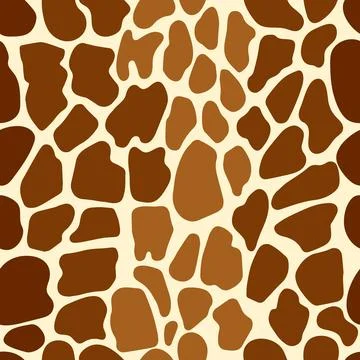 Abstract Giraffe skin. Seamless pattern with animal skin. Stock Illustration