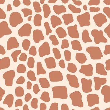 Abstract Giraffe skin. Seamless pattern with animal skin. Stock Illustration