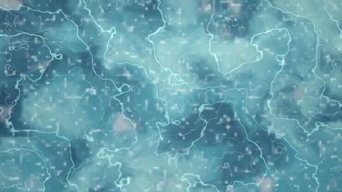 Abstract glacier ice surface animation with glowing blue veins loop Stock Footage 345970747