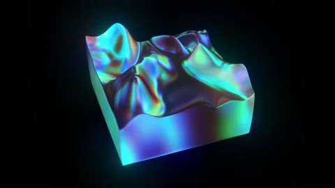 Abstract Glass 3d graph object Animation Stock Footage 194121881
