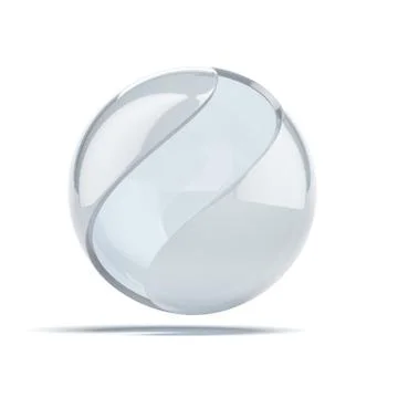 Abstract glass ball Stock Illustration