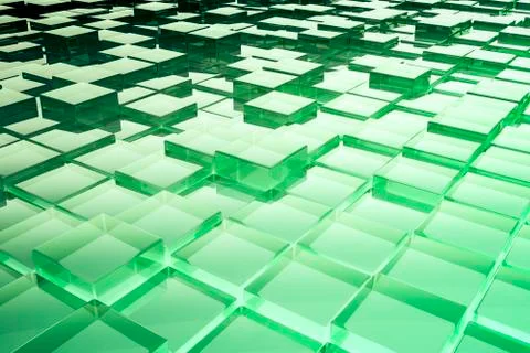 Abstract glass cubes background イラスト素材