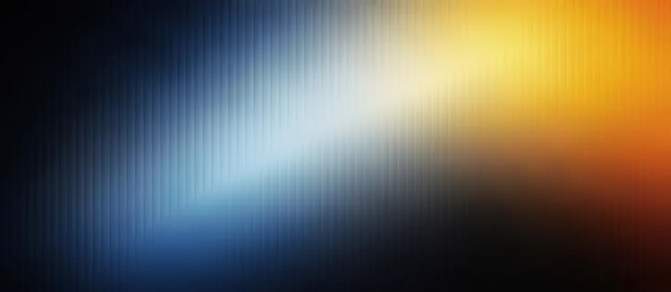 Abstract Glass Effect Background with Blue White Yellow Orange Glow Stock Illustration