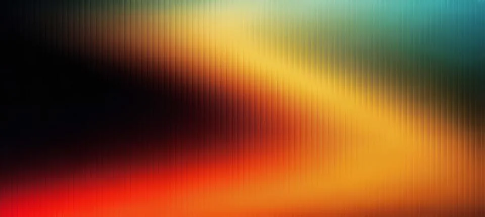 Abstract Glass Effect Background with Orange Red Yellow Glow Stock Illustration