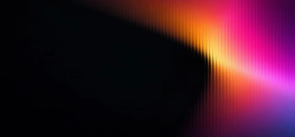 Abstract Glass Effect Background with Orange Red Pink Purple Blue Glow Stock Illustration
