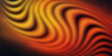 Abstract Glass Effect Background with Orange Red Yellow Swirl Waves Stock Illustration