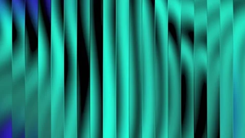 Abstract glass effect background with vertical teal and black gradient stripes Video stock 331869532