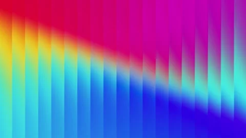 Abstract glass effect background with vertical gradient stripes in pink and blue Video stock 331869570
