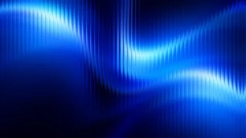 Abstract Glass Effect Blue Light Wave Grainy Texture Stock Illustration