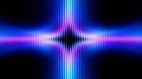 Abstract Glass Effect Blue Purple Light Wave Grainy Texture Illustration