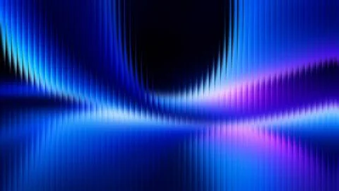 Abstract Glass Effect Blue Purple Light Wave Grainy Texture Stock Illustration