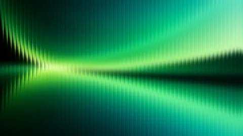 Abstract Glass Effect Green Light Wave Grainy Texture Stock Illustration