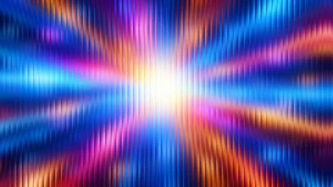 Abstract Glass Effect Multicolor Blue Pink Light Wave Grainy Texture Stock Illustration