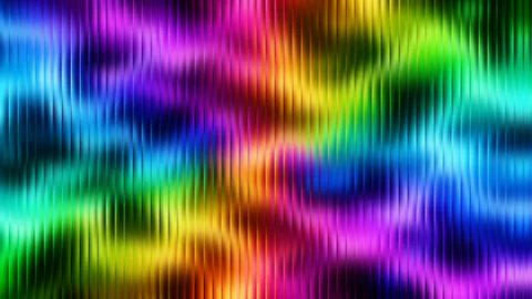 Abstract Glass Effect Multicolor Neon Wave Grainy Texture Stock Illustration
