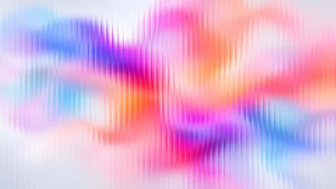 Abstract Glass Effect Pastel Multicolor Light Wave Grainy Texture Stock Illustration