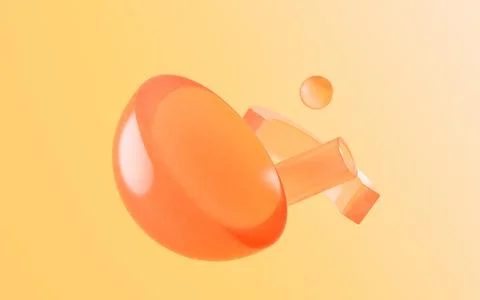 Abstract glass geometries, 3d rendering. Stock Illustration