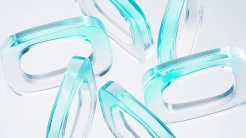 Abstract glass geometry background, 3d rendering. Stock Footage 330486310