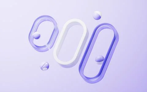 Abstract glass geometry background, 3d rendering. Illustrazione stock