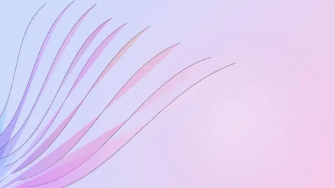 Abstract glass lines background loop with pastel gradient motion for design.. Stock Footage 347977880