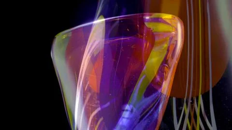 Abstract glass object Foto stock