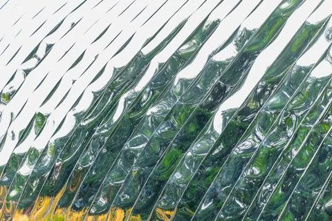 Abstract glass pattern with reflections of nature and geometric shapes イラスト素材