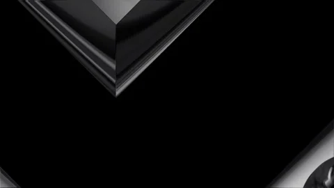 Abstract glass rhombus rotating in hypnotic seamless loop Stock Footage 344271728
