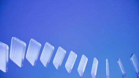 Abstract Glass Shapes Stockbeeldmateriaal 314008952