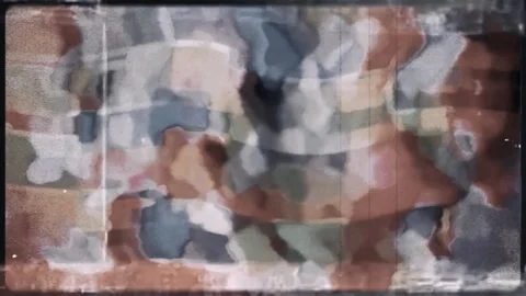 Abstract glass shatter distortion effect. Broken mirror transition Stock Footage 340003713