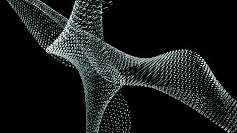 Abstract glass spiral VJ Loop Stock Footage 170054337