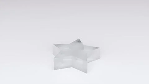 Abstract glass star Illustrazione stock