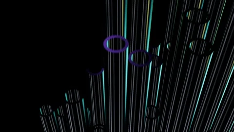 Abstract Glass Straw Background Loop Video Stock Footage 337636981