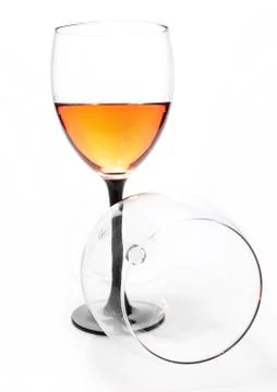 Abstract glasses on white background Stock Photos