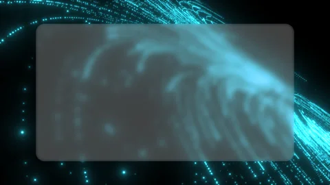 An abstract glassmorphic animation shows orange neon light streaks exploding Stock Footage 336903206