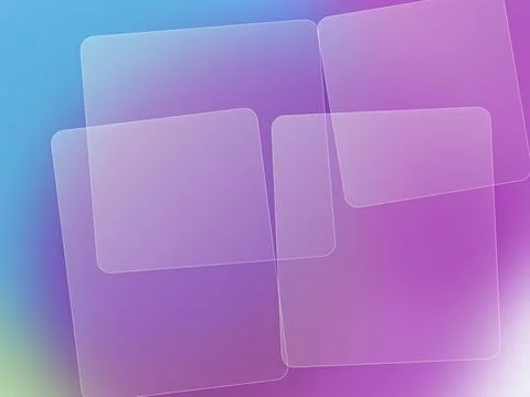 Abstract Glassmorphism Background with Frosted Translucent Square Shapes on.. イラスト素材